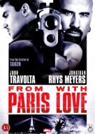 From Paris with Love - Danish Movie Cover (xs thumbnail)