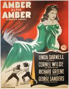 Forever Amber - Danish Movie Poster (xs thumbnail)