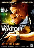 End of Watch - German Movie Poster (xs thumbnail)