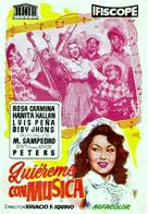 Qui&eacute;reme con m&uacute;sica - Spanish Movie Poster (xs thumbnail)