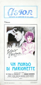 Aus dem Leben der Marionetten - Italian Movie Poster (xs thumbnail)
