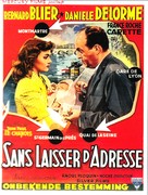 ...Sans laisser d&#039;adresse - Belgian Movie Poster (xs thumbnail)
