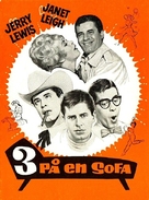 Three on a Couch - Danish Movie Poster (xs thumbnail)