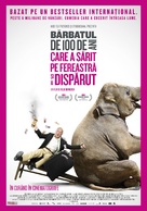 Hundra&aring;ringen som klev ut genom f&ouml;nstret och f&ouml;rsvann - Romanian Movie Poster (xs thumbnail)