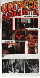 Le lunghe notti della Gestapo - Swedish VHS movie cover (xs thumbnail)