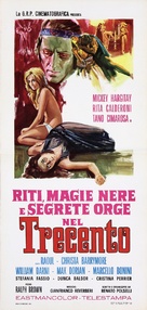 Riti, magie nere e segrete orge nel trecento - Italian Movie Poster (xs thumbnail)