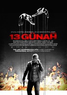 13 Sins - Turkish Movie Poster (xs thumbnail)