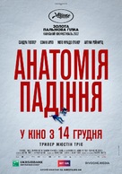 Anatomie d&#039;une chute - Ukrainian Movie Poster (xs thumbnail)