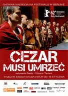 Cesare deve morire - Polish Movie Poster (xs thumbnail)