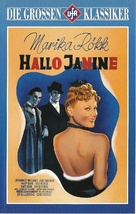 Hallo Janine! - German VHS movie cover (xs thumbnail)