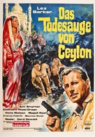 Das Todesauge von Ceylon - German Movie Poster (xs thumbnail)