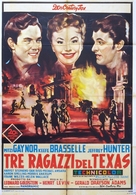 Three Young Texans - Italian Movie Poster (xs thumbnail)