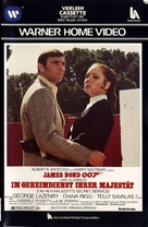 On Her Majesty&#039;s Secret Service - German VHS movie cover (xs thumbnail)