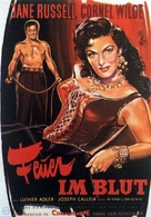 Hot Blood - German Movie Poster (xs thumbnail)