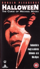 Halloween: The Curse of Michael Myers - British VHS movie cover (xs thumbnail)