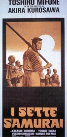 Shichinin no samurai - Italian Movie Poster (xs thumbnail)
