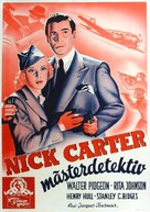 Nick Carter, Master Detective - Swedish Movie Poster (xs thumbnail)
