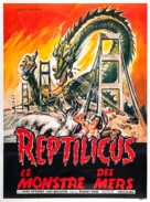Reptilicus - French Movie Poster (xs thumbnail)