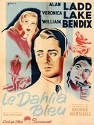 The Blue Dahlia - French Movie Poster (xs thumbnail)