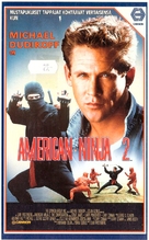 American Ninja 2: The Confrontation - Finnish VHS movie cover (xs thumbnail)