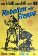 Calamity Jane and Sam Bass - German Movie Poster (xs thumbnail)