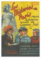 Les myst&egrave;res de Paris - Spanish Movie Poster (xs thumbnail)