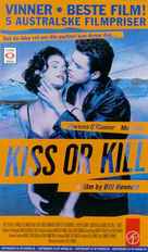 Kiss or Kill - Norwegian VHS movie cover (xs thumbnail)