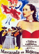 Masquerade in Mexico - Spanish Movie Poster (xs thumbnail)
