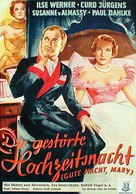 Die gest&ouml;rte Hochzeitsnacht - German Movie Poster (xs thumbnail)