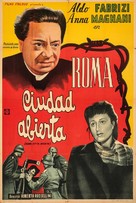 Roma, citt&agrave; aperta - Argentinian Movie Poster (xs thumbnail)