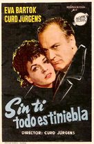 Ohne dich wird es Nacht - Spanish Movie Poster (xs thumbnail)