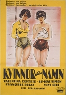 Donne senza nome - Swedish Movie Poster (xs thumbnail)