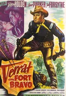 Escape from Fort Bravo - German Movie Poster (xs thumbnail)