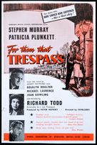 For Them That Trespass - British poster (xs thumbnail)