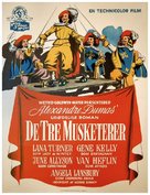 The Three Musketeers - Danish Movie Poster (xs thumbnail)