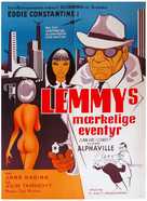Alphaville, une &eacute;trange aventure de Lemmy Caution - Danish Movie Poster (xs thumbnail)