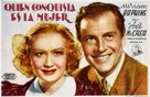 Woman Chases Man - Spanish Movie Poster (xs thumbnail)
