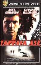 Lethal Weapon - Finnish VHS movie cover (xs thumbnail)