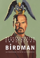 Birdman or (The Unexpected Virtue of Ignorance) - Argentinian DVD movie cover (xs thumbnail)