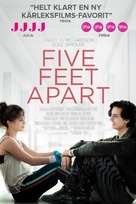 Five Feet Apart - Swedish Movie Poster (xs thumbnail)