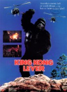 King Kong Lives - Danish Movie Poster (xs thumbnail)
