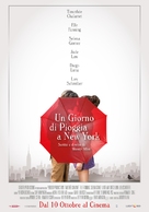 A Rainy Day in New York - Italian Movie Poster (xs thumbnail)
