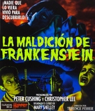 The Curse of Frankenstein - Spanish Movie Cover (xs thumbnail)
