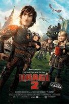 How to Train Your Dragon 2 - Danish Movie Poster (xs thumbnail)