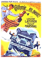 California Straight Ahead! - French Movie Poster (xs thumbnail)
