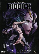 The Chronicles of Riddick: Dark Fury - Brazilian DVD movie cover (xs thumbnail)