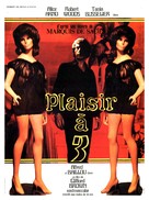 Plaisir &agrave; trois - French Movie Poster (xs thumbnail)