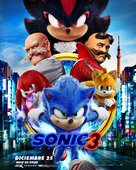 Sonic the Hedgehog 3 - Mexican Movie Poster (xs thumbnail)