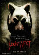 You&#039;re Next - German Movie Poster (xs thumbnail)