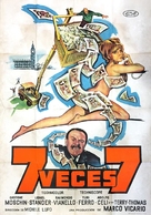 Sette volte sette - Argentinian Movie Poster (xs thumbnail)
